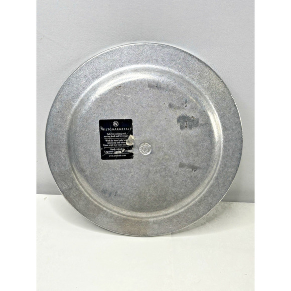 Wilton Armetale Pewter Platter Reggae Matte Plate Large Round heavy - Picture 4 of 5